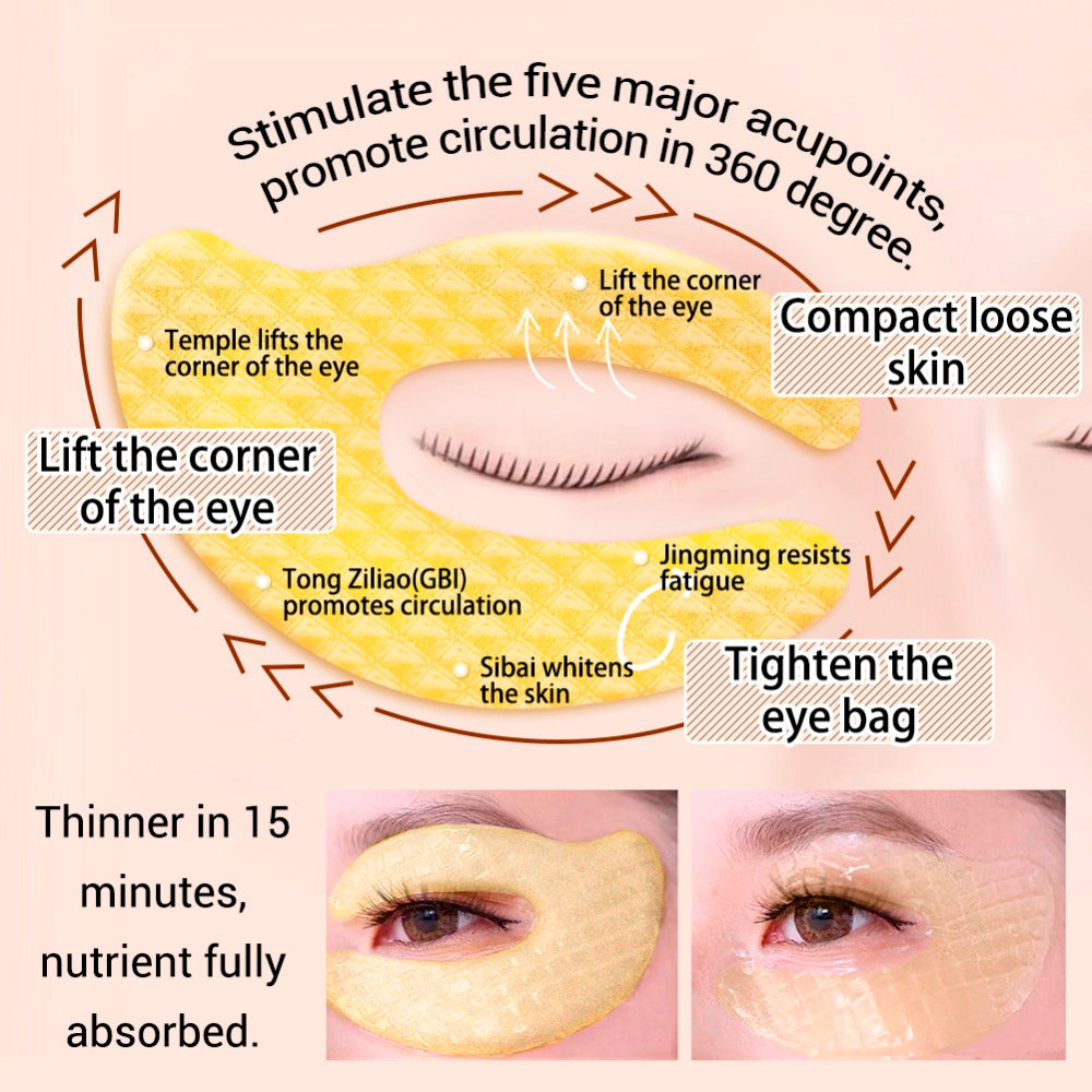 24K Gold Collagen Eye Masks (10 Pairs)