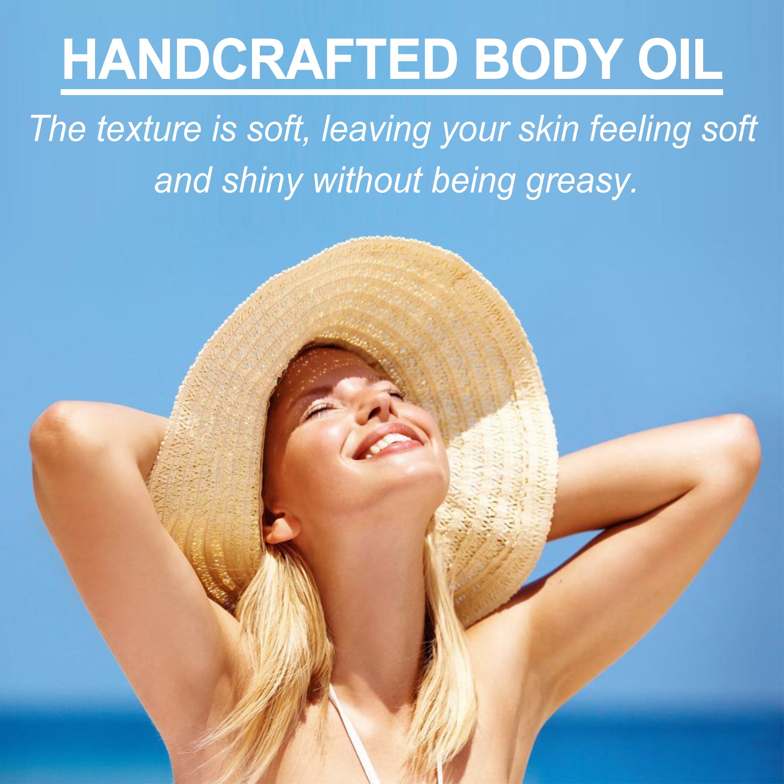 Rose Vibes Handcrafted Body Oil, Deeply Clean Haun White Tender Skin Filling Water Play Firming Body Skin Care Lotion