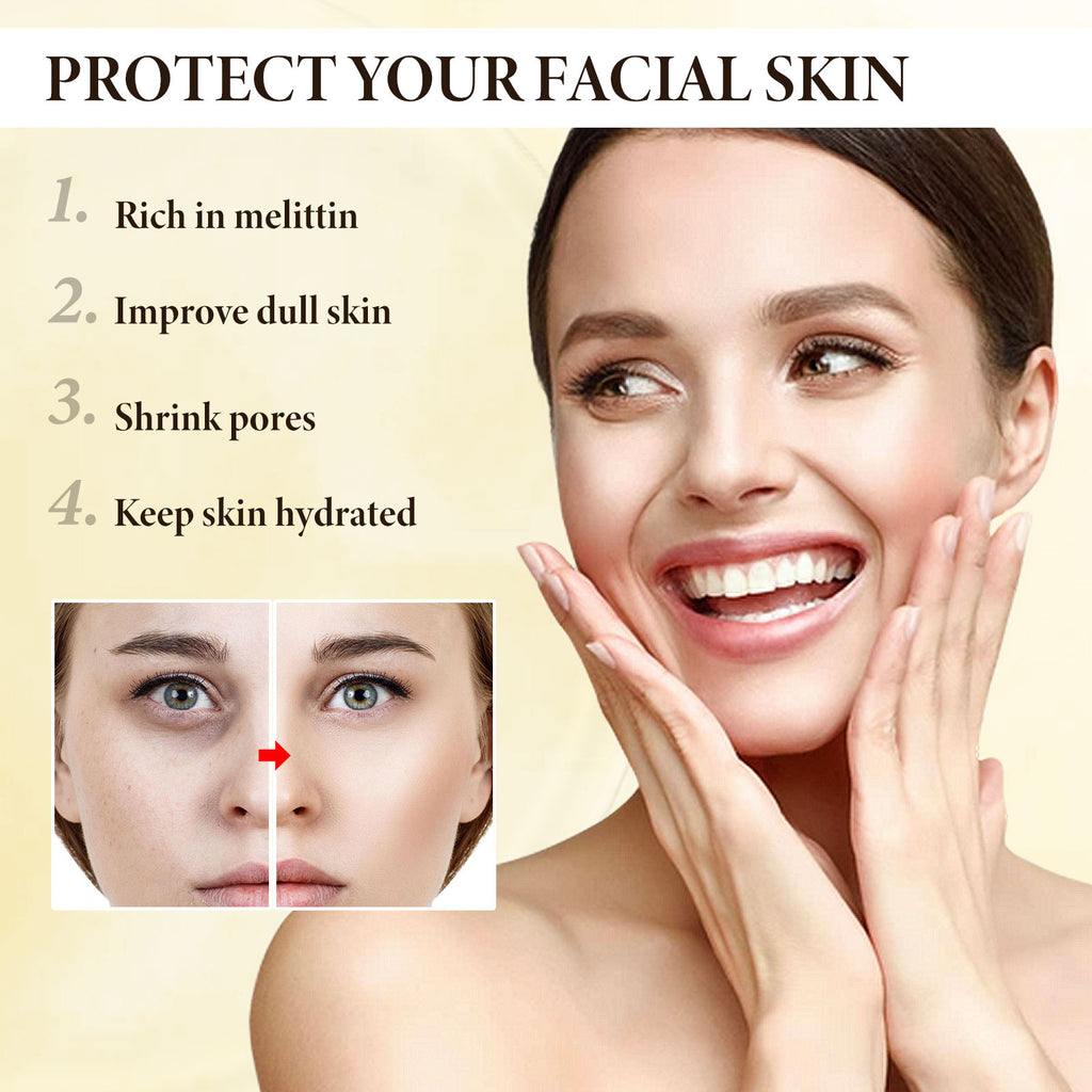 OUHOE Bee-Venom Face Cream, Fade Fine Neck Lines Around The Eyes Moist Firming Skin Filling Water Anti Aging