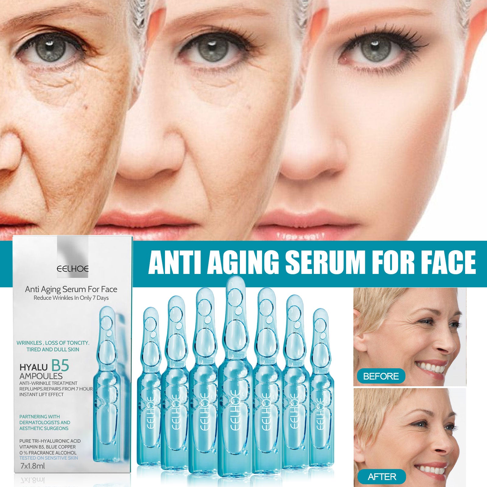Copper Peptide Ampoule Serum (7-Pack)