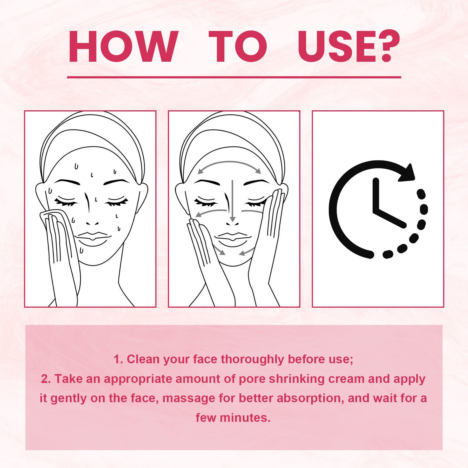 Pore Shrink Cream, Lightening Acne Print Anti-Aging Moisturizing Whitening Skin Anti-Wrinkle Cream
