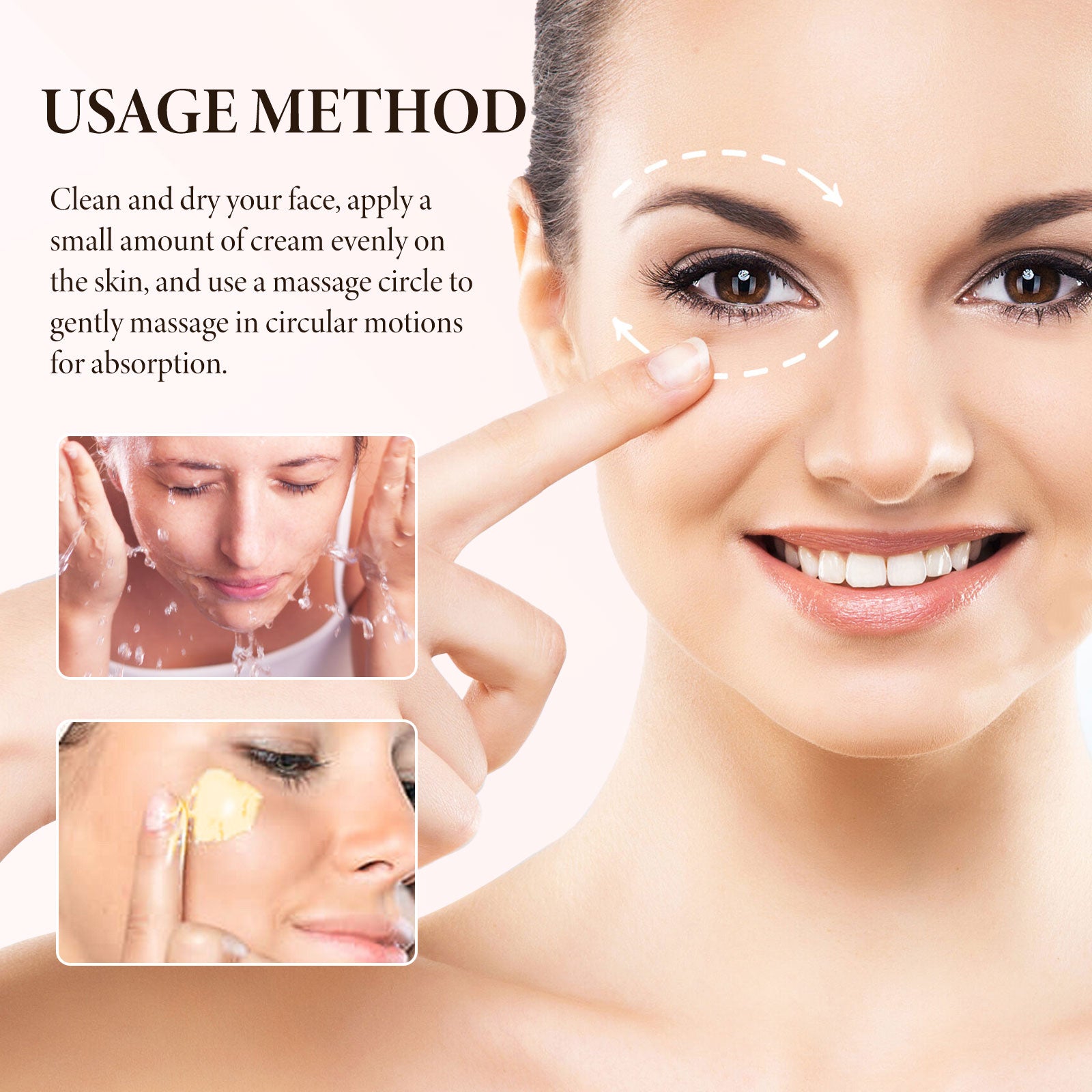 OUHOE Bee-Venom Face Cream, Fade Fine Neck Lines Around The Eyes Moist Firming Skin Filling Water Anti Aging