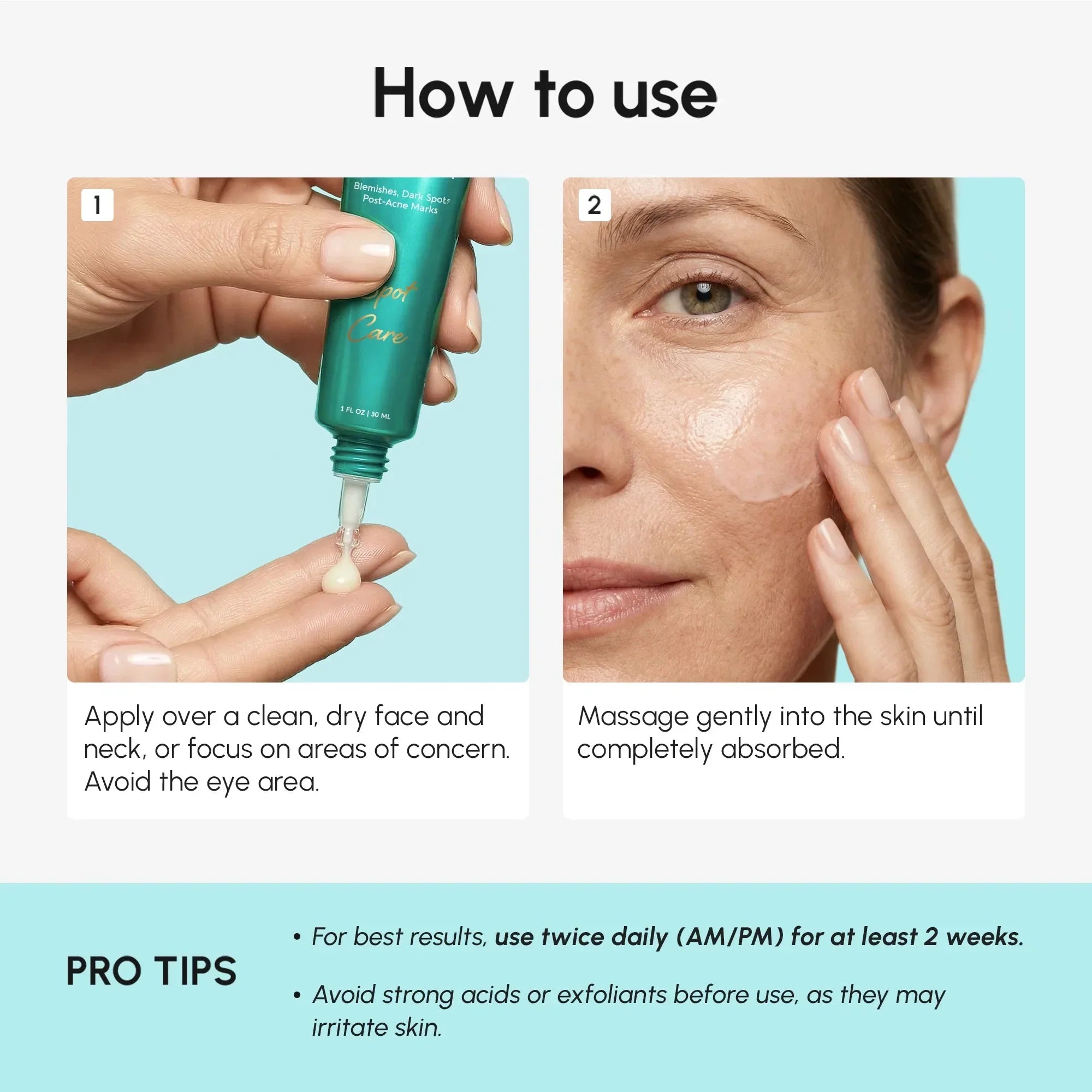Pantolio Radiance Peptide Moisturiser application