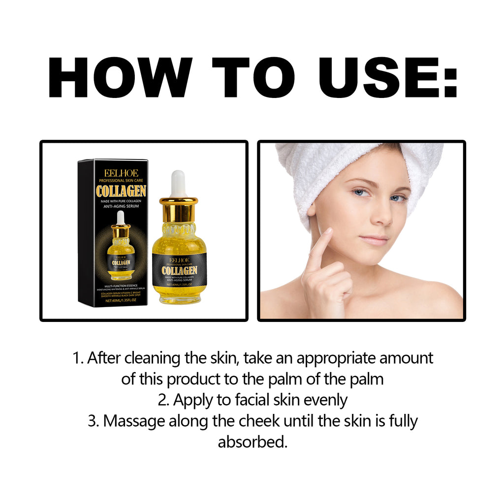Anti Aging Serum, Anti-Aging Recombination Repair Skin Barrier Firming Elastic Moisturizing Skin Care Serum