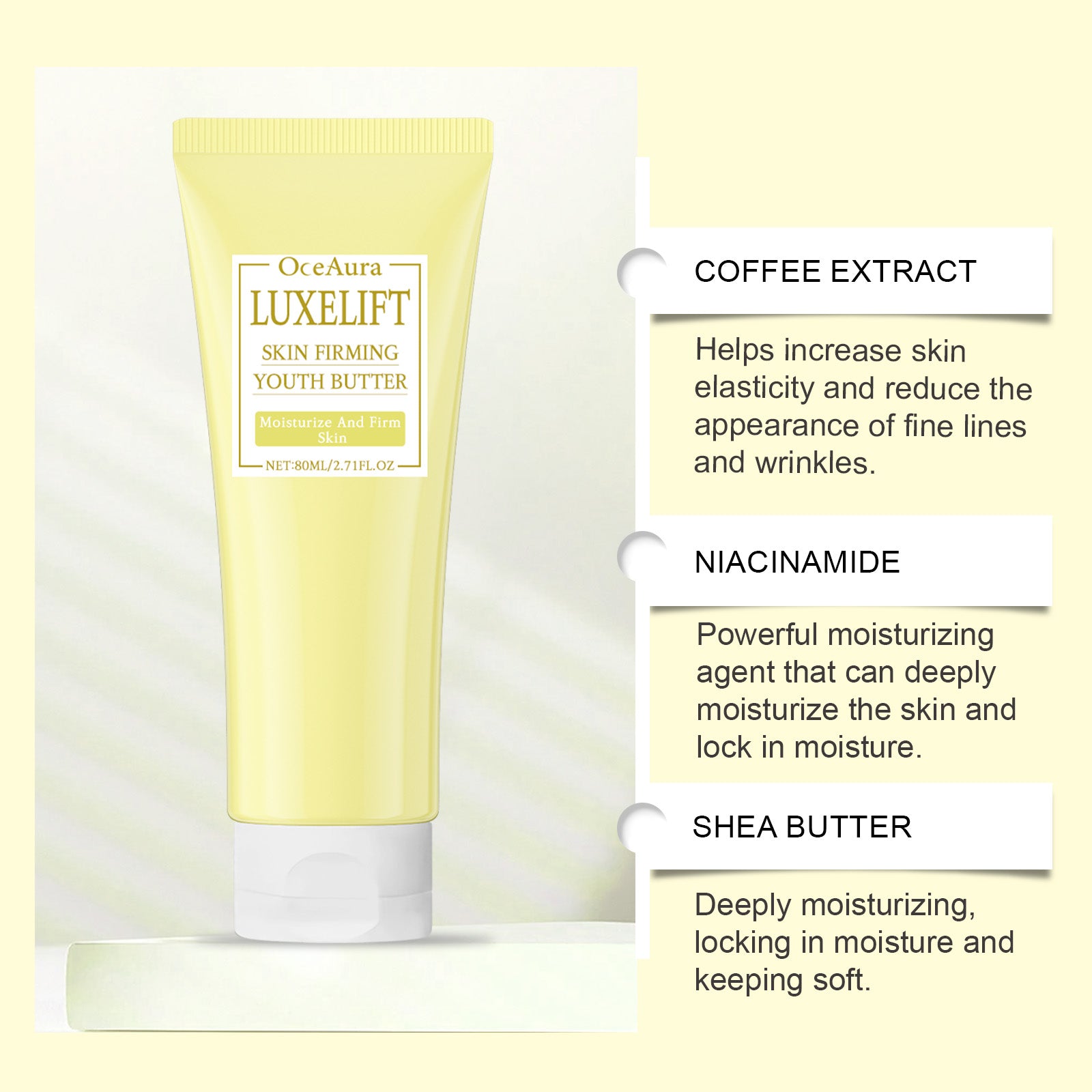 Niacinamide Firming Body Lotion Gentle Hydrating Moisturizing Body Skin Firming Massage Lotion